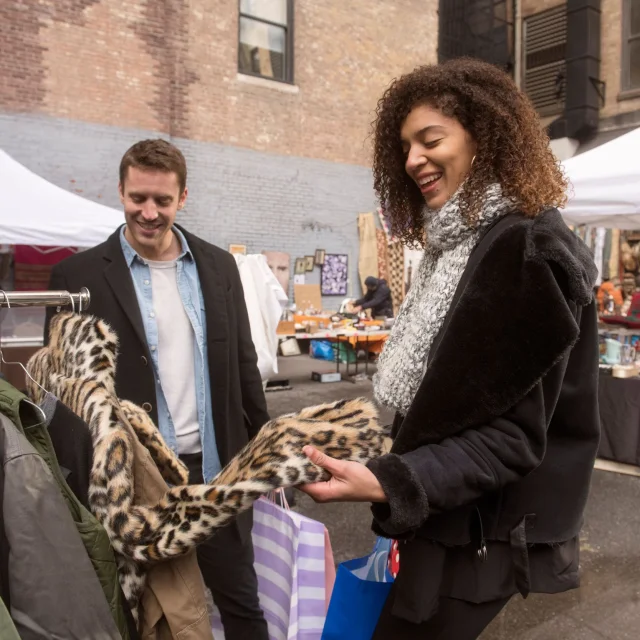 Friends Having Fun Shopping Together