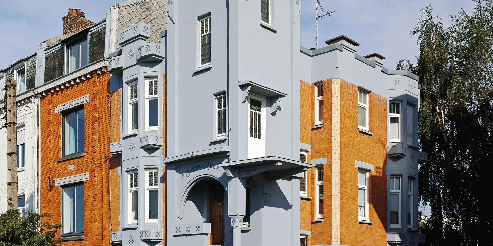 Villa Chene Houx , façade art déco à Marcq en Baroeul